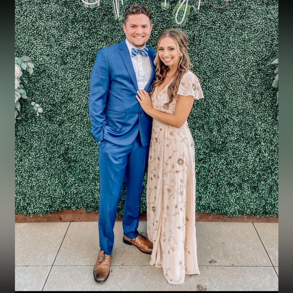 BHLDN Plymouth Beaded Wrap Dress